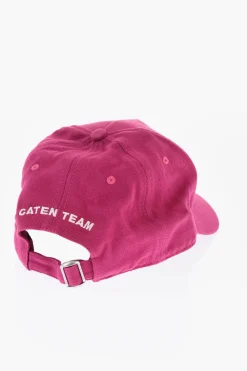 Hot Cappello Baseball CATEN TEAM in Gabardina di Cotone con Patches Uomo Cappelli