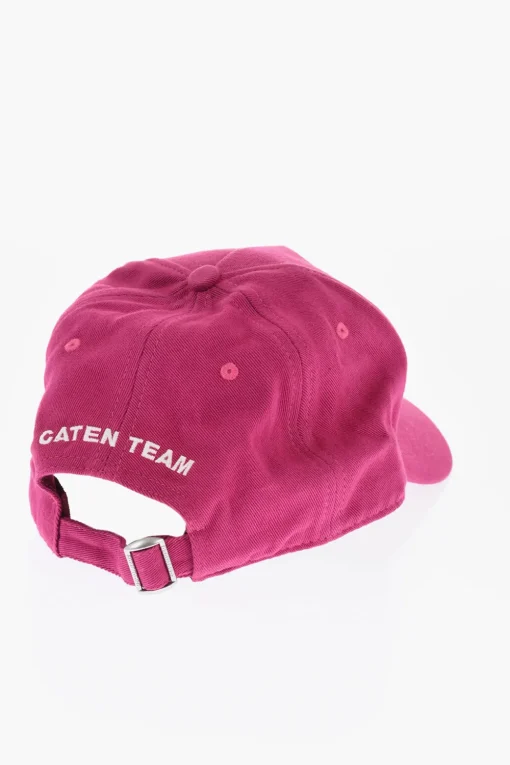 Hot Cappello Baseball CATEN TEAM in Gabardina di Cotone con Patches Uomo Cappelli