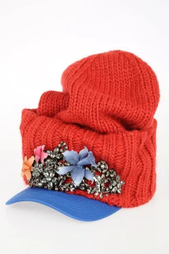Cappello Baseball con Applicazioni Gioiello>Dsquared2 Fashion
