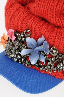 Cappello Baseball con Applicazioni Gioiello>Dsquared2 Fashion