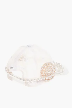Cappello Baseball in Mesh Impreziosito da Perle>Dsquared2 Discount