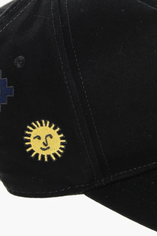 Cappello Baseball in Tinta Unita con Ricami a Contrasto>Dsquared2 Best
