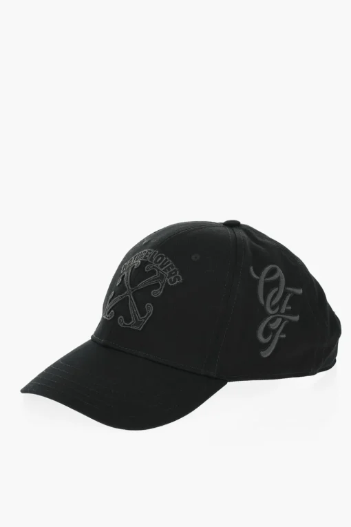 New Cappello Baseball in Tinta Unita con Logo Ricamato Uomo Cappelli