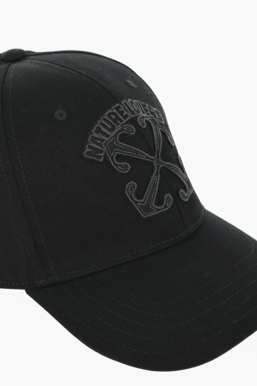 New Cappello Baseball in Tinta Unita con Logo Ricamato Uomo Cappelli