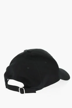 New Cappello Baseball in Tinta Unita con Logo Ricamato Uomo Cappelli
