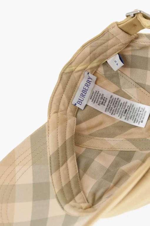 Cappello Baseball in Tinta Unita con Cinturino Regolabile>Burberry Discount