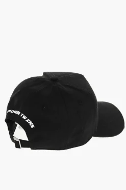 Cappello Baseball POWER TWINS in Tinta Unita con Logo a Contrasto>Dsquared2 Discount