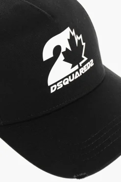 Cappello Baseball POWER TWINS in Tinta Unita con Logo a Contrasto></noscript>Dsquared2 Discount