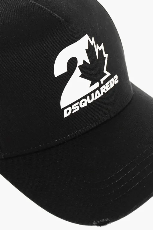 Cappello Baseball POWER TWINS in Tinta Unita con Logo a Contrasto>Dsquared2 Discount