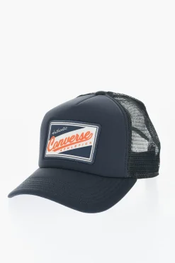 Fashion Cappello Baseball Trucker in Tinta Unita con Dettaglio a Contrasto Donna Cappelli|Cappelli