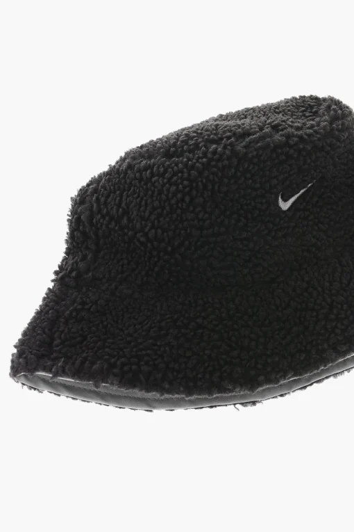 Cappello Bucket a Tinta Unita in Ecopelliccia>Nike Discount