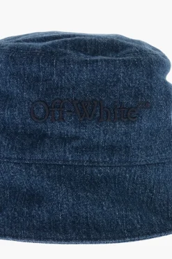 Hot Cappello Bucket in Denim con Logo in Rilievo Donna Cappelli