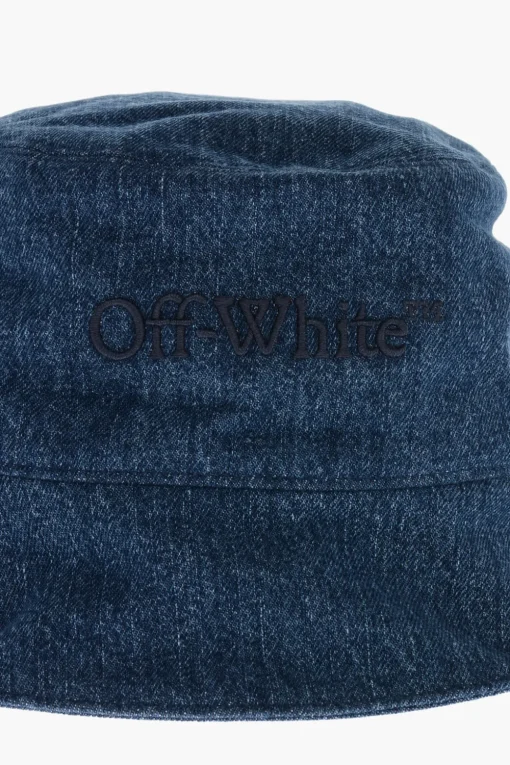 Hot Cappello Bucket in Denim con Logo in Rilievo Donna Cappelli