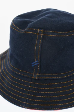 Fashion Cappello Bucket in Denim Floccato Reversibile Donna Cappelli|Cappelli