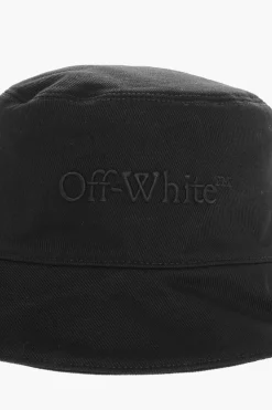 Cappello Bucket in Denim con logo Tono su Tono></noscript>Off-White Clearance