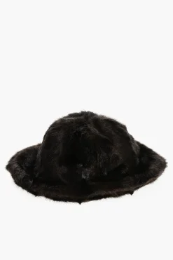 Online Cappello Bucket in Pelliccia Ecologica Uomo Cappelli