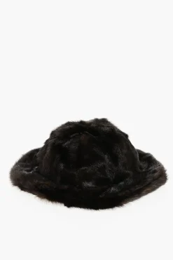 Online Cappello Bucket in Pelliccia Ecologica Uomo Cappelli