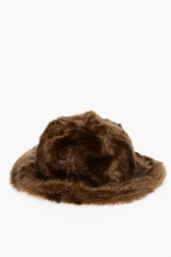 Discount Cappello Bucket in Pelliccia Ecologica a Tinta Unita Uomo Cappelli