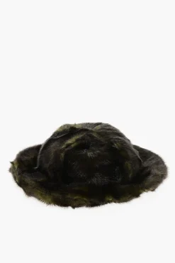 Discount Cappello Bucket in Pelliccia Ecologica Uomo Cappelli
