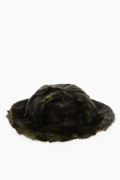 Discount Cappello Bucket in Pelliccia Ecologica Uomo Cappelli