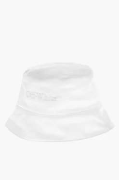 Cappello Bucket in Tinta Unita con Logo in Rilievo>Off-White Sale