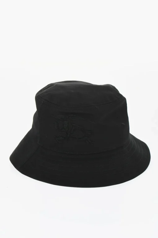 Cappello Bucket in Tinta Unita con Logo Ricamato>Burberry Outlet