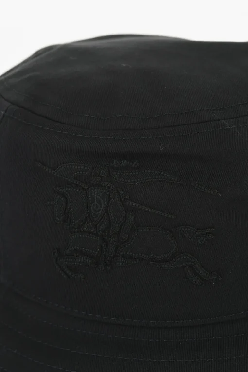 Cappello Bucket in Tinta Unita con Logo Ricamato>Burberry Outlet