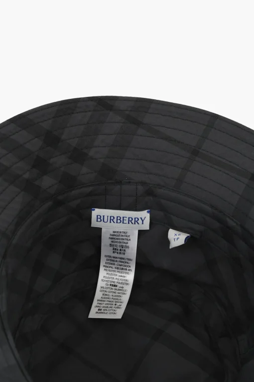 Cappello Bucket in Tinta Unita con Logo Ricamato>Burberry Outlet