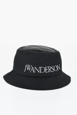 Cappello Bucket in Tinta Unita con Logo Ricamato>J.W.Anderson Best