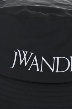 Cappello Bucket in Tinta Unita con Logo Ricamato>J.W.Anderson Best