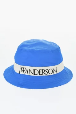 Cappello Bucket in Tinta Unita con Dettaglio Logato>J.W.Anderson Clearance