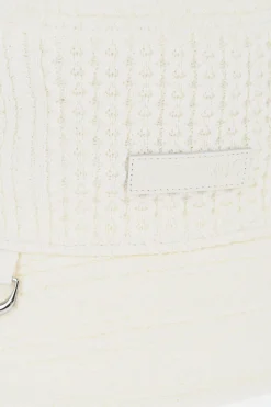 New Cappello Bucket LE BOB in Maglia a Motivo Intrecciato Donna Cappelli|Cappelli