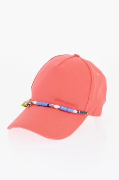 Discount Cappello da Baseball a Tinta Unita Con Charm Donna Cappelli