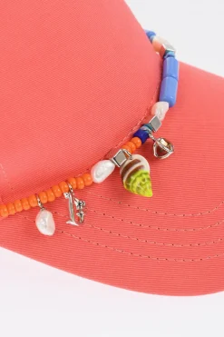 Discount Cappello da Baseball a Tinta Unita Con Charm Donna Cappelli