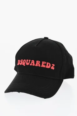 Clearance Cappello da Baseball In Cotone con Ricamo Logo Donna Cappelli