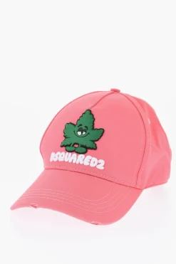 Cappello da Baseball in Cotone con Ricamo in Rilievo>Dsquared2 Outlet