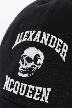 Cappello da Baseball in Cotone con Logo in Rilievo>Alexander McQueen Sale