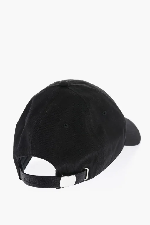 Cappello da Baseball in Cotone con Logo in Rilievo>Alexander McQueen Sale