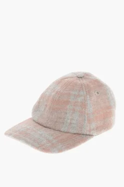 Cappello da Baseball in Lana Tartan>Ami Alexandre Mattiussi Online