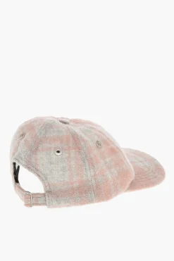 Cappello da Baseball in Lana Tartan>Ami Alexandre Mattiussi Online