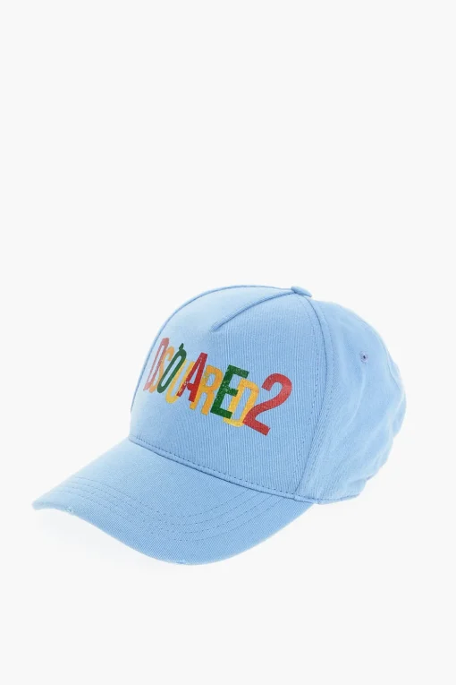 Cappello da Baseball in Twill di Cotone Con Logo>Dsquared2 Outlet