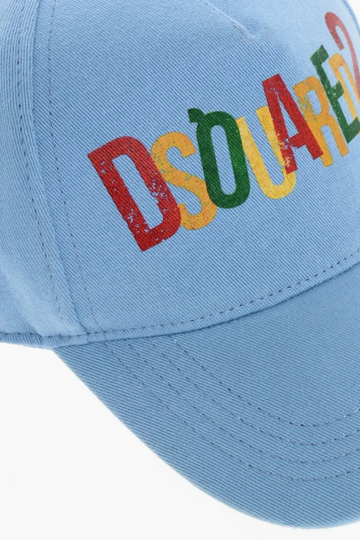 Cappello da Baseball in Twill di Cotone Con Logo>Dsquared2 Outlet