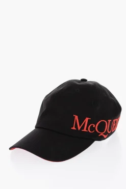 Online Cappello Da Baseball Oversized con Logo Ricamato Uomo Cappelli