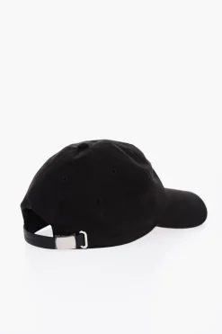 Online Cappello Da Baseball Oversized con Logo Ricamato Uomo Cappelli