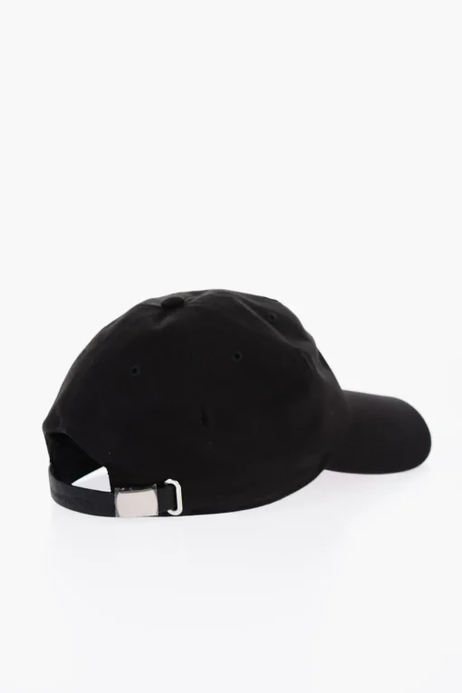 Online Cappello Da Baseball Oversized con Logo Ricamato Uomo Cappelli