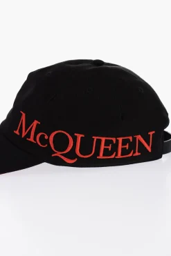 Online Cappello Da Baseball Oversized con Logo Ricamato Uomo Cappelli