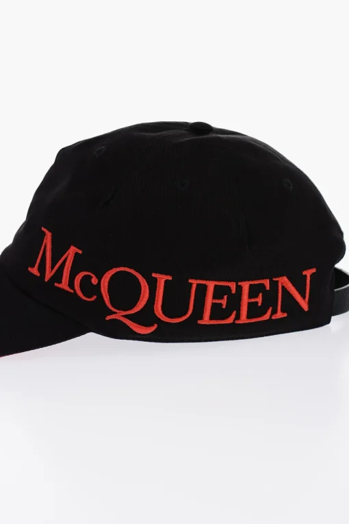 Online Cappello Da Baseball Oversized con Logo Ricamato Uomo Cappelli