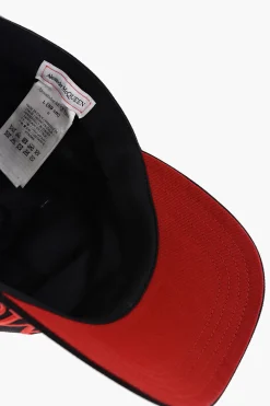 Online Cappello Da Baseball Oversized con Logo Ricamato Uomo Cappelli