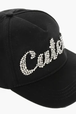 Cappello Da Basell a Tinta Unita con Dettaglio Gioielli></noscript>Dsquared2 Fashion