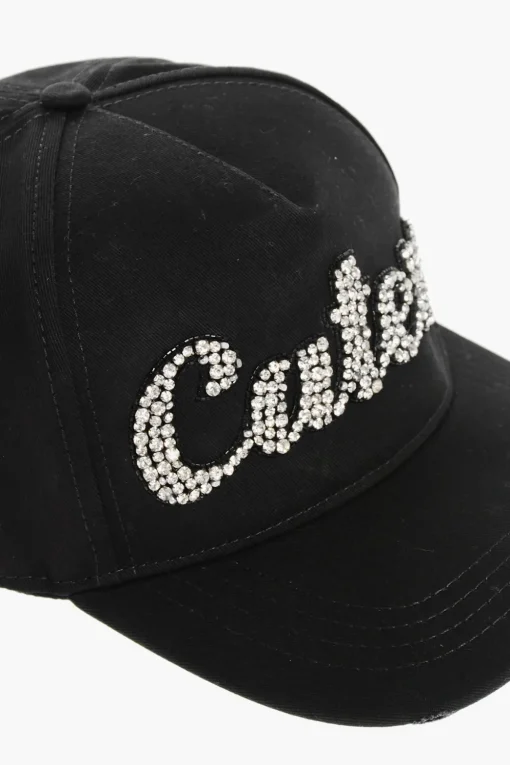 Cappello Da Basell a Tinta Unita con Dettaglio Gioielli>Dsquared2 Fashion
